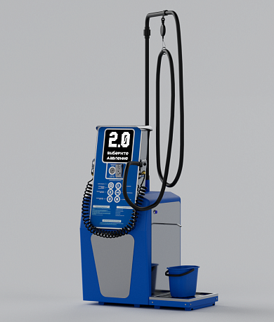 Смарт пост подкачки шин с пылесосом «АЛЬТ» 5000.01 для АЗС (Газпромнефть)