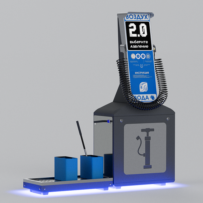 Смарт пост подкачки шин «АРФА» 4000.11 для АЗС (Газпромнефть). Фото 8