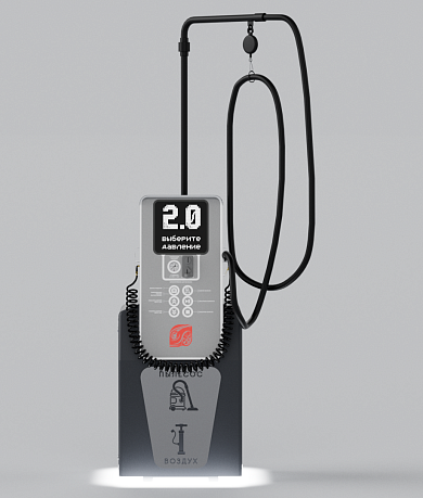 Смарт пост подкачки шин с пылесосом «АЛЬТ» 5000.01 для АЗС