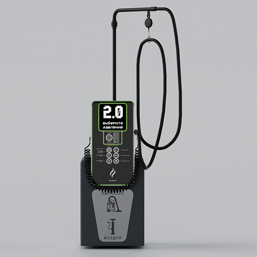 Смарт пост подкачки шин с пылесосом «АЛЬТ» 5000.01 для АЗС (Татнефть). Фото 4