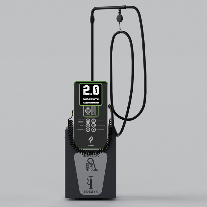 Смарт пост подкачки шин с пылесосом «АЛЬТ» 5000.01 для АЗС (Татнефть). Фото 8