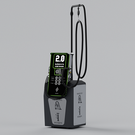 Смарт пост подкачки шин с пылесосом «АЛЬТ» 5000.01 для АЗС (Татнефть). Фото 2