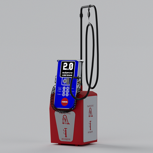 Смарт пост подкачки шин с пылесосом «АЛЬТ» 5000.01 для АЗС (Тебойл). Фото 2