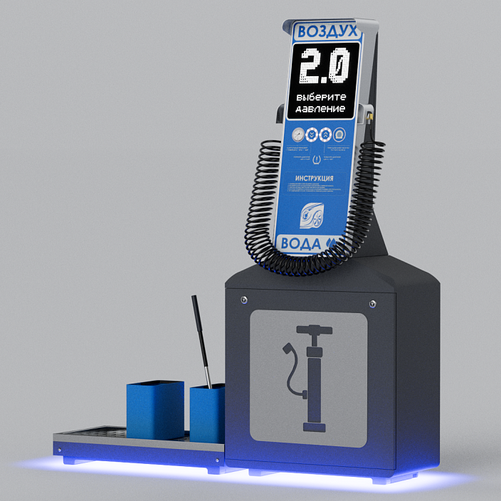 Смарт пост подкачки шин «АРФА» 4000.11 для АЗС (Газпромнефть). Фото 8