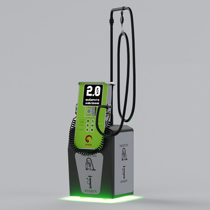Смарт пост подкачки шин с пылесосом «АЛЬТ» 5000.01 для АЗС (Ирбис). Фото 8