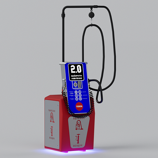 Смарт пост подкачки шин с пылесосом «АЛЬТ» 5000.01 для АЗС (Тебойл). Фото 5