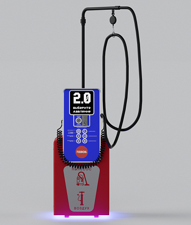 Смарт пост подкачки шин с пылесосом «АЛЬТ» 5000.01 для АЗС (Тебойл)