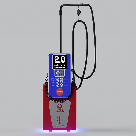 Смарт пост подкачки шин с пылесосом «АЛЬТ» 5000.01 для АЗС (Тебойл). Фото 3