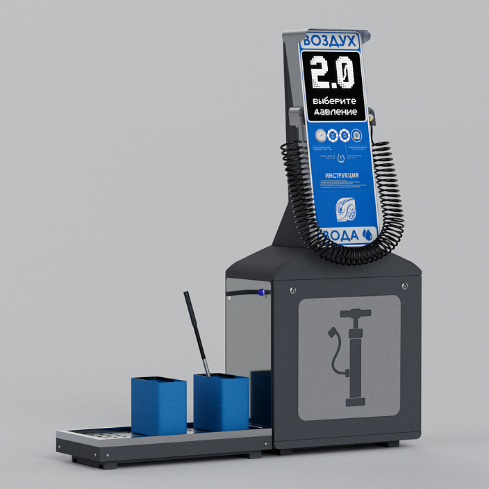 Смарт пост подкачки шин «АРФА» 4000.11 для АЗС (Газпромнефть). Фото 8