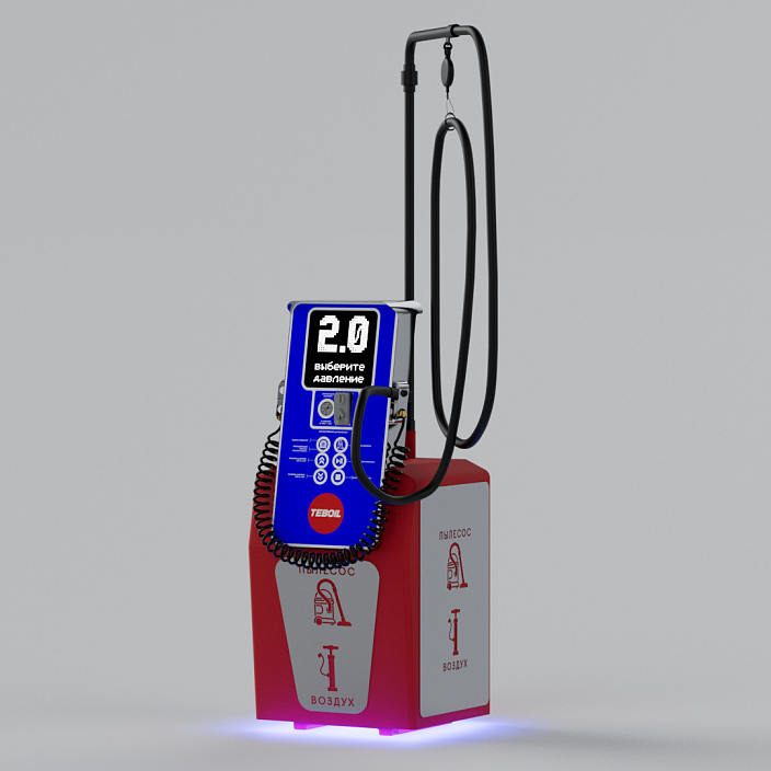 Смарт пост подкачки шин с пылесосом «АЛЬТ» 5000.01 для АЗС (Тебойл). Фото 8