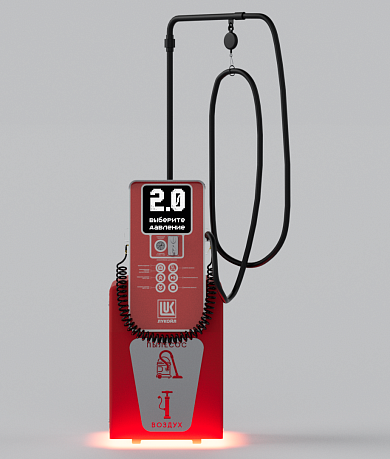 Смарт пост подкачки шин с пылесосом «АЛЬТ» 5000.01 для АЗС (Лукойл)