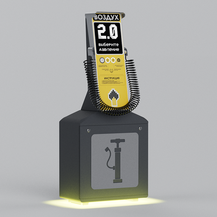 Смарт пост подкачки шин «АРФА» 4000.11 для АЗС (НК "Роснефть"). Фото 8