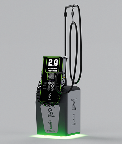 Смарт пост подкачки шин с пылесосом «АЛЬТ» 5000.01 для АЗС (Татнефть)