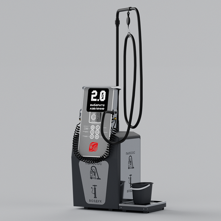 Смарт пост подкачки шин с пылесосом и водой «АЛЬТ» 5000.02 для АЗС. Фото 8