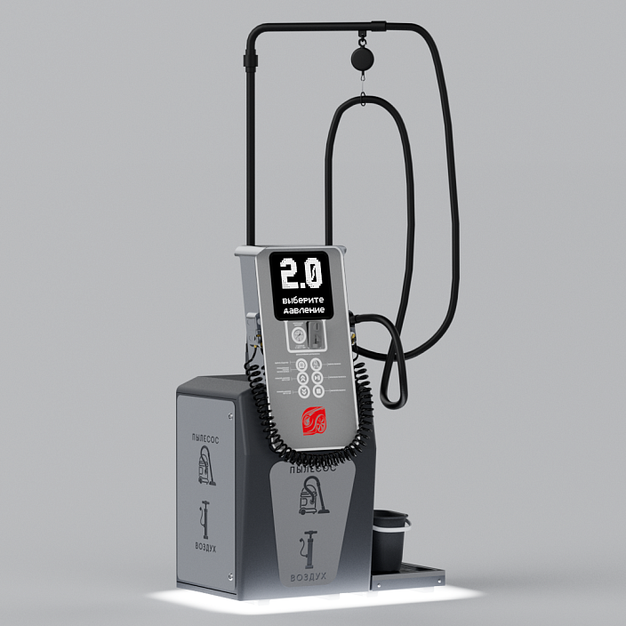 Смарт пост подкачки шин с пылесосом и водой «АЛЬТ» 5000.02 для АЗС. Фото 8