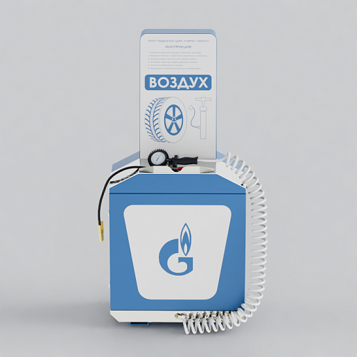 Пост подкачки шин «ЛИРА» 1000.01 для ГАЗПРОМНЕФТЬ. Фото 2