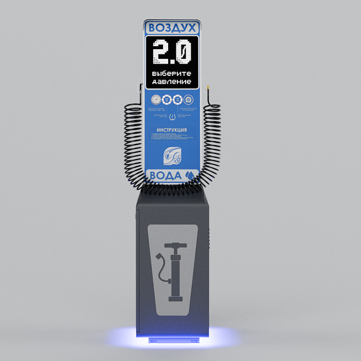 Смарт пост подкачки шин «АРФА» 4000.12 для АЗС (Газпромнефть). Фото 8