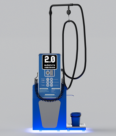 Смарт пост подкачки шин с пылесосом «АЛЬТ» 5000.01 для АЗС (Газпромнефть)