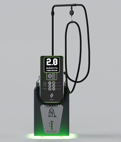 Смарт пост подкачки шин с пылесосом «АЛЬТ» 5000.01 для АЗС (Татнефть)