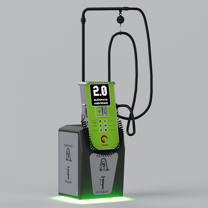 Смарт пост подкачки шин с пылесосом «АЛЬТ» 5000.01 для АЗС (Ирбис). Фото 8