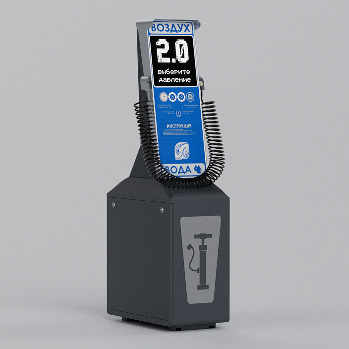 Смарт пост подкачки шин «АРФА» 4000.12 для АЗС (Газпромнефть). Фото 8